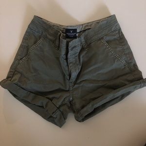Army green American Eagle Shorts